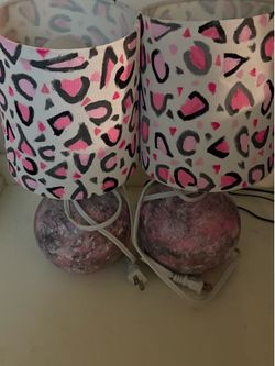 Cheetah Pink Lamps
