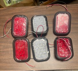 New waterproof LED Trailer Tail Lights Set of 6