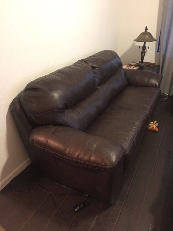 Leather couches