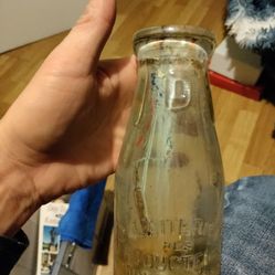 Vintage Laiterie Milk Bottle 