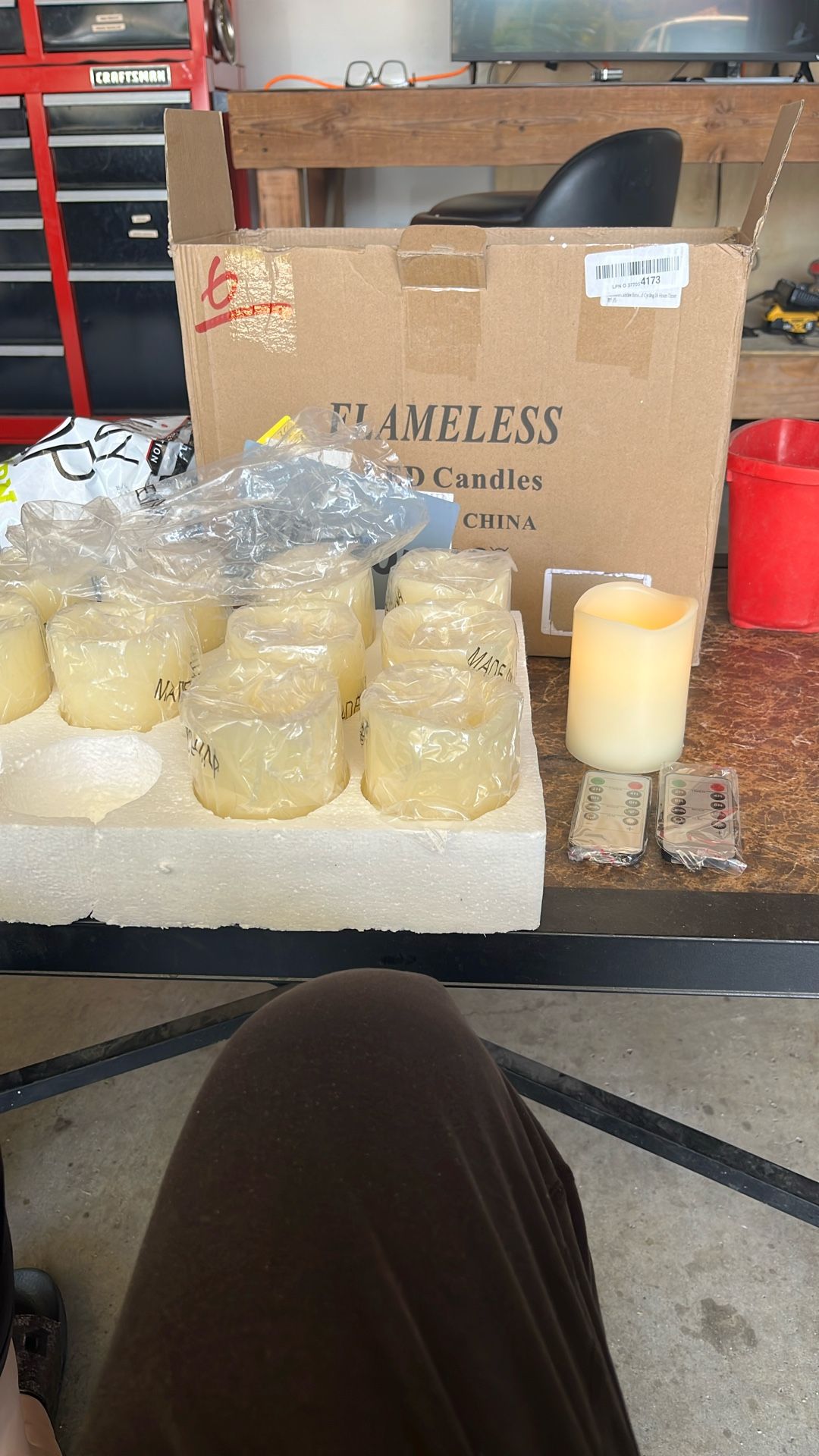 12 Flameless Candles With 2 Remotes