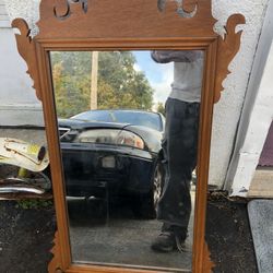 Chippendale Style Maple Wall mirror