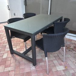 Patio Dining Set With 6 Chairs 