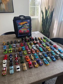 Hot Wheels Car Case with 77 Cars