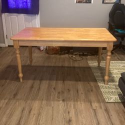 Large Hard Wood Table 