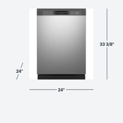 NEW GE GDF450PSR6SS 24" Stainless Full Console Dishwasher