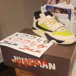 New!! Jordan Travis Scott "Bright Cactus" Size 12 Mens 