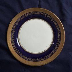Georgian Cobalt Salad/Dessert Plate 3 Plates 75 Each 