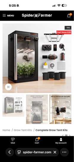 Spider Farmer Complete Grow Tent Kit