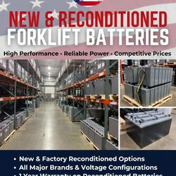 Reconditioned Forklift Batteries 1 Year Warranty