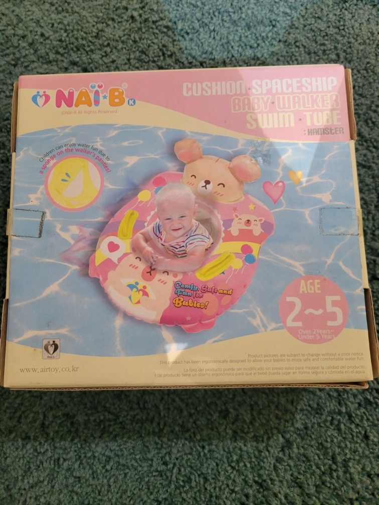 BRAND NEW NAI-B CUSHION SPACESHIP BABY WALKER SWIM TUBE HAMSTER