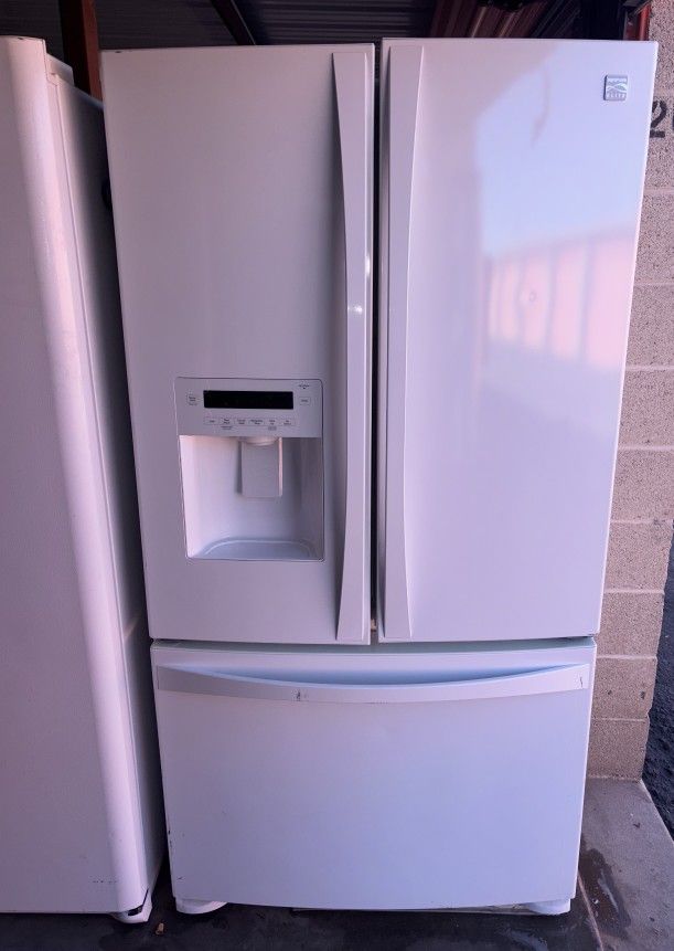 White Kenmore Refrigerator And Freezer