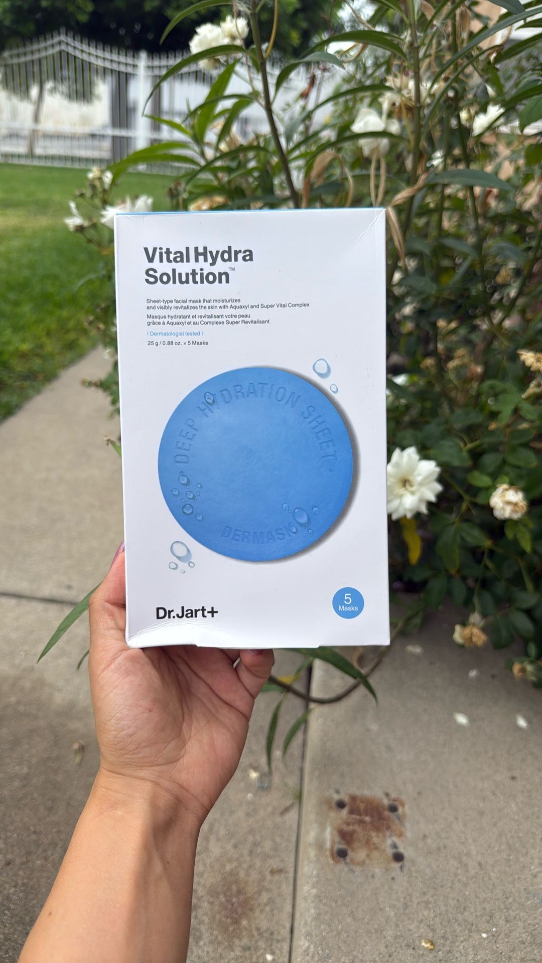Dr Jart Vital Hydra Solution Face Masks 5 Count RETAIL $18