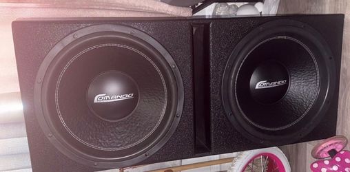 2 15 Inch Subwoofer And Qbomb Mdf Bass Box
