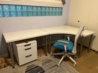 4 pieces office desk set