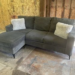 Gray Reversible Sectional -Delivery Available 