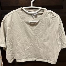 H&M tan crop top