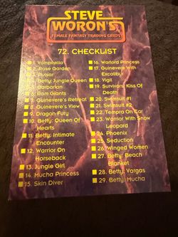 1993 Steve Woron Fantasy Trading Cards