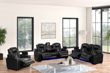 Stefano20 Reclinables 3pc Black 🥳🥰😍😱😅