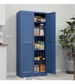 71" Tall Kitchen Pantry Storage Cabinets with Doors and 4 Shelves