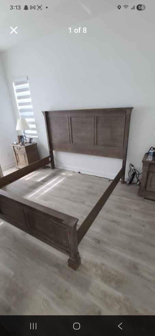 King size bed frame