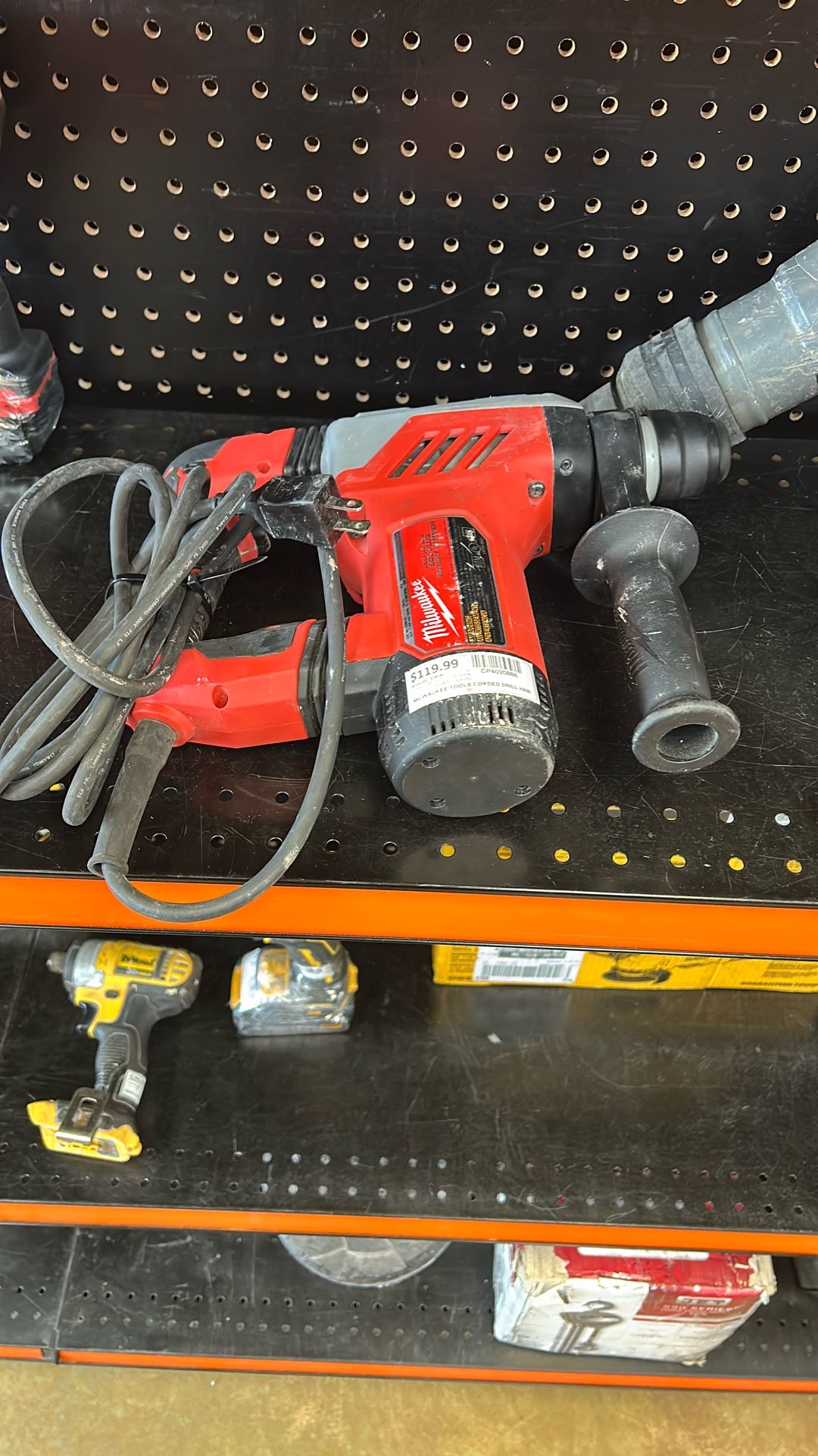 Milwaukee one and 1/8 SDS plus rotary hammer corded