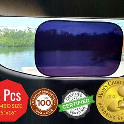 Car Window Shade (4Pack) 25" X 16 " XL  Size