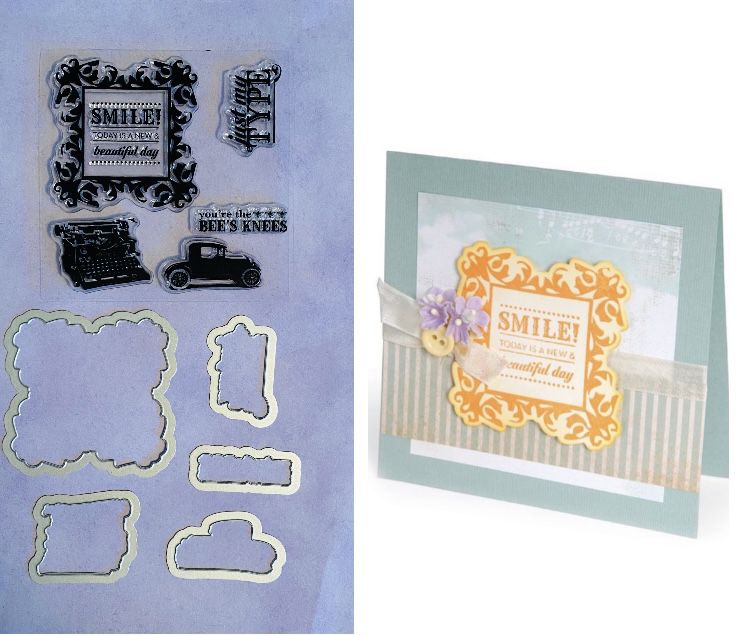 Sizzix 10pc Time & Seasons Stamps & Dies