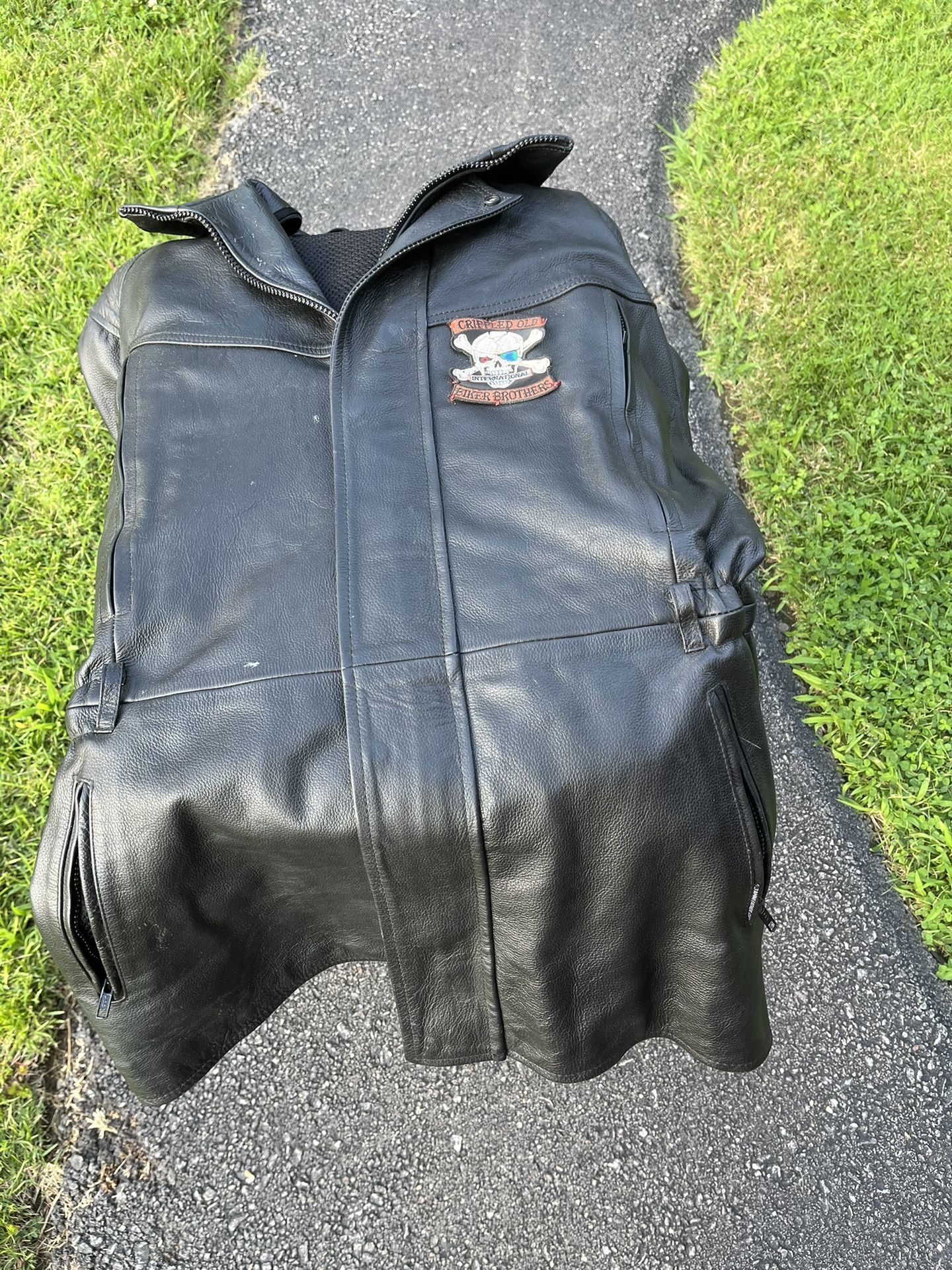 Four Genuine Biker Leather Jackets Sizes 2X, 3X, and 4X