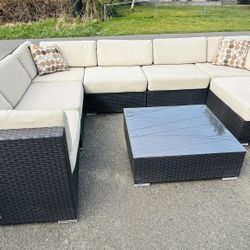 Outdoor Used Costco Furniture With Sunbrella Cushions All Waterproof 