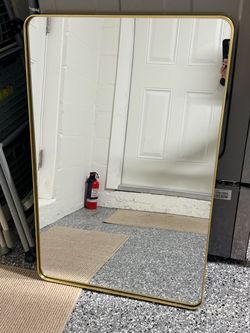 Gold Framed Mirror- 24” x 36”