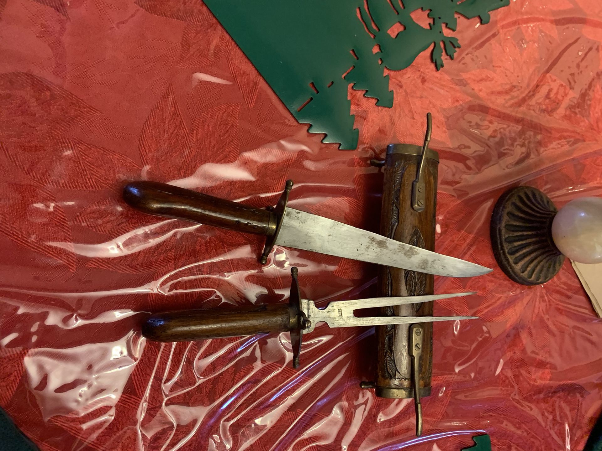 Butcher’s Knife & Fork In Custom Case