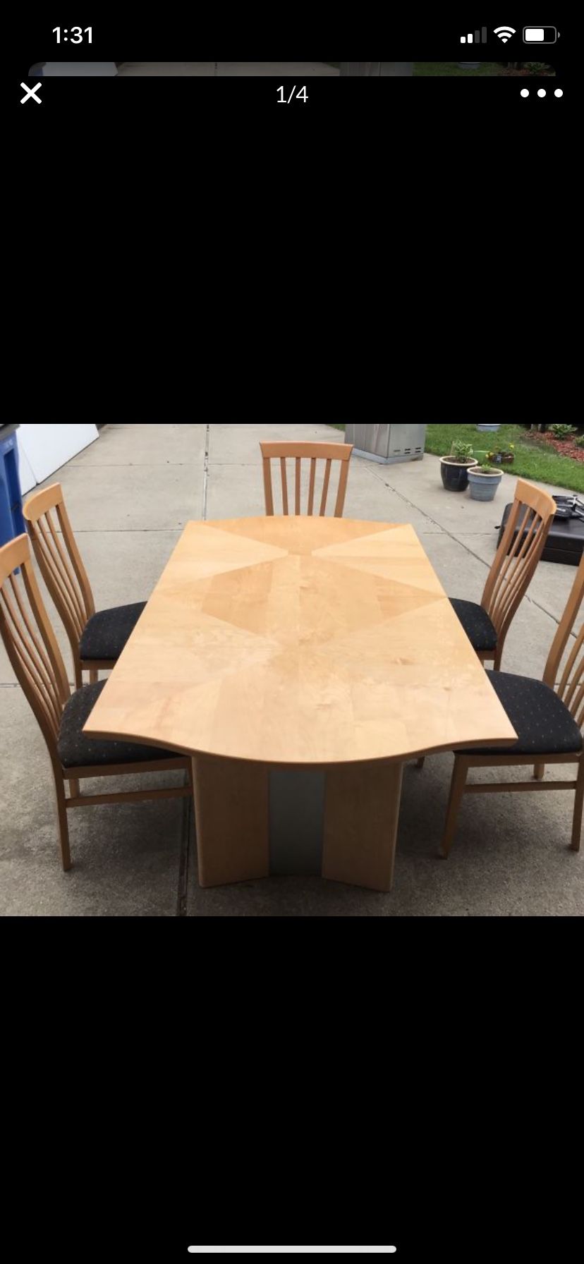 Dining Room Table - 5 Chairs - China Cabinet Set - ALL ITEMS MADE IN ITALY