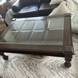 Coffee Table and Matching Side Table