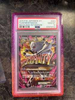 M Mewtwo EX Red flash 1st edition PSA10