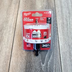 Milwaukee® HOLE DOZER™ 49-56-9670 Hole Saw, 3 in Dia, 1-5/8 in D Cutting, Bi-Metal/8% Cobalt Cutting Edge, 3/8 in Arbor
