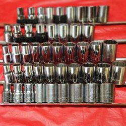 CRAFTSMAN 1/2" DRIVE SOCKETS,RATCHETS, EXTENSIONS