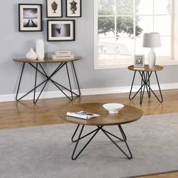 Gorgeous Mid-Century Modern Table Set with Hairpin Legs!  SALE!