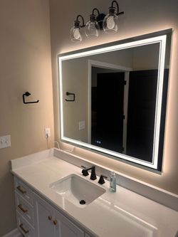 Bathroom vanity led mirror