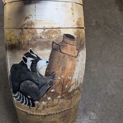 Vintage Wooden Barrel 