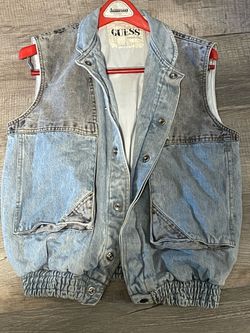 Vintage Guess by Georges Marciano Denim Vest M/L