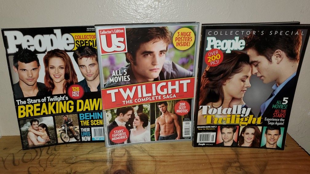 The Twilight Saga Special Edition Magazine Collection! 3 Excellent Magazines! Great Condition!