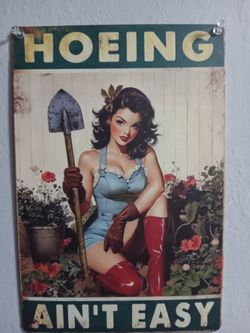 Tin sign