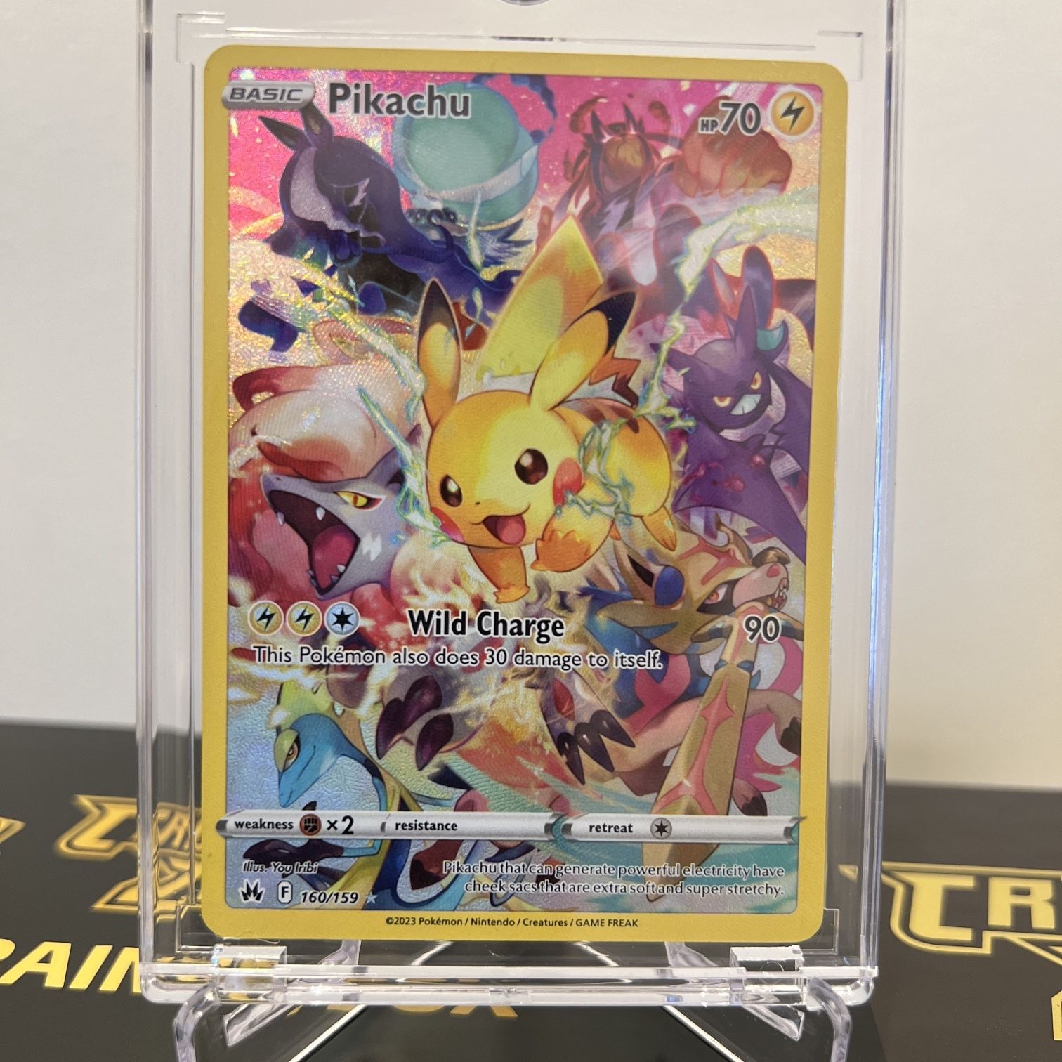 pokemon crown zenith pikachu card #160 Red Orange Cards this attack does nothing Pokmon Crown Zenith Pikachu (Secret