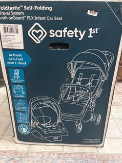 Safety 1st Foldtastic Auto-Fold Lightweight Travel System - Rubble