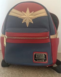 EUC Disney Loungefly Captain Marvel Backpack