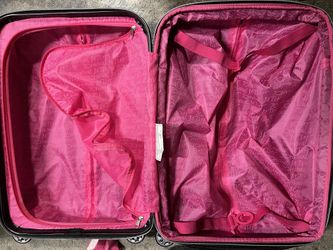Like New Betsey Johnson Small Flamingo Suitcase