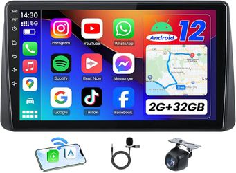 [4Core 2+32GB] Car Radio Stereo for Dodge Grand Caravan 2011-2020 Chrysler Town & Country 2011-2016 Grand Voyager 2011-2015, 9" HD Touch Screen with C