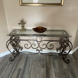 Beautiful wrought Iron Entry Table