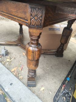 Antique solid oak table